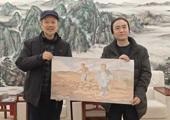 中国艺术研究院国画院名誉院长田黎明赴北京舒勇美术馆参观调研