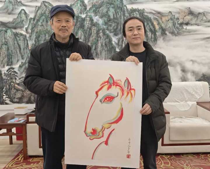 中国艺术研究院国画院名誉院长田黎明赴北京舒勇美术馆参观调研