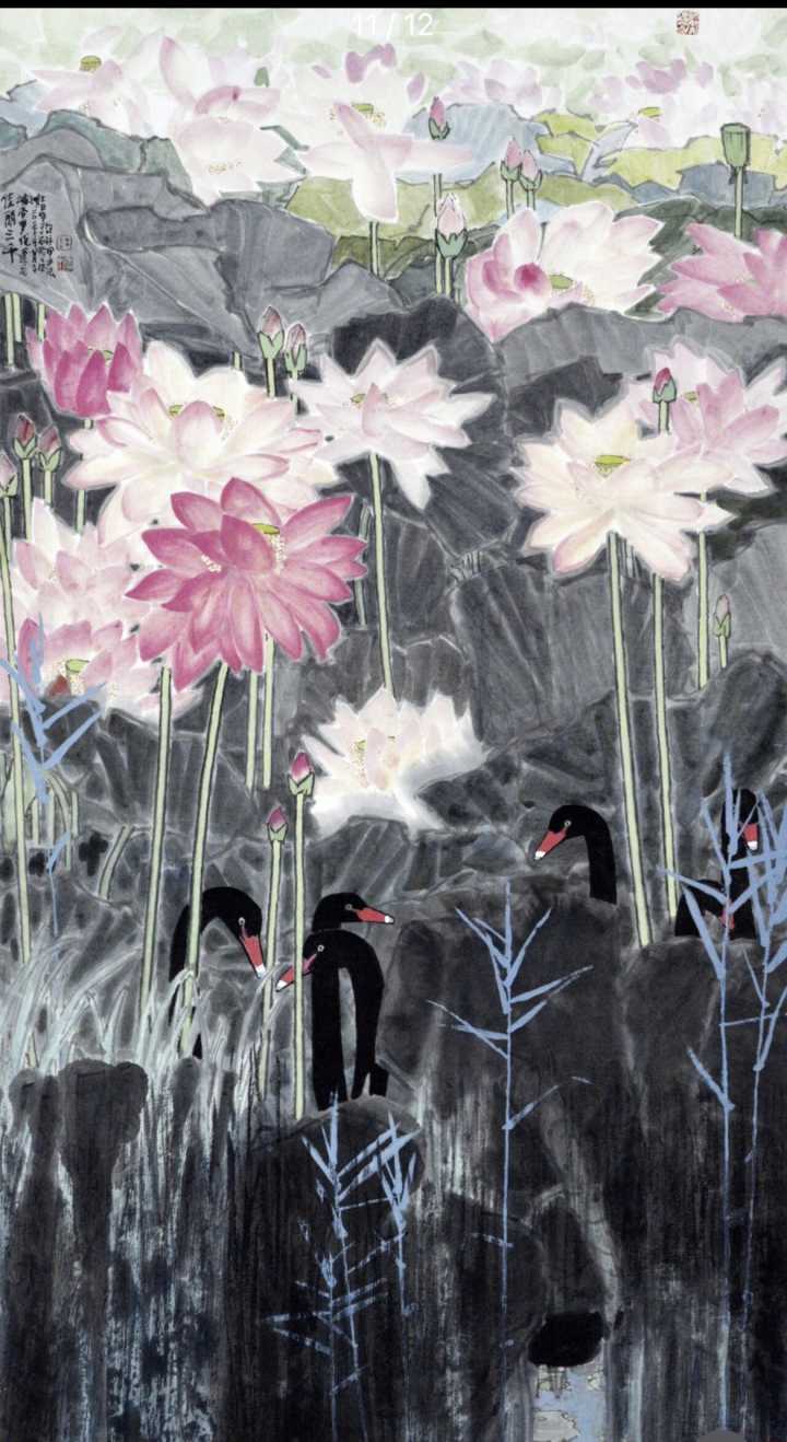 许标甲老师国画作品欣赏 |《才耕过的稻田》、《鸬鹚》、《卡拉昆湖的五牛图》等